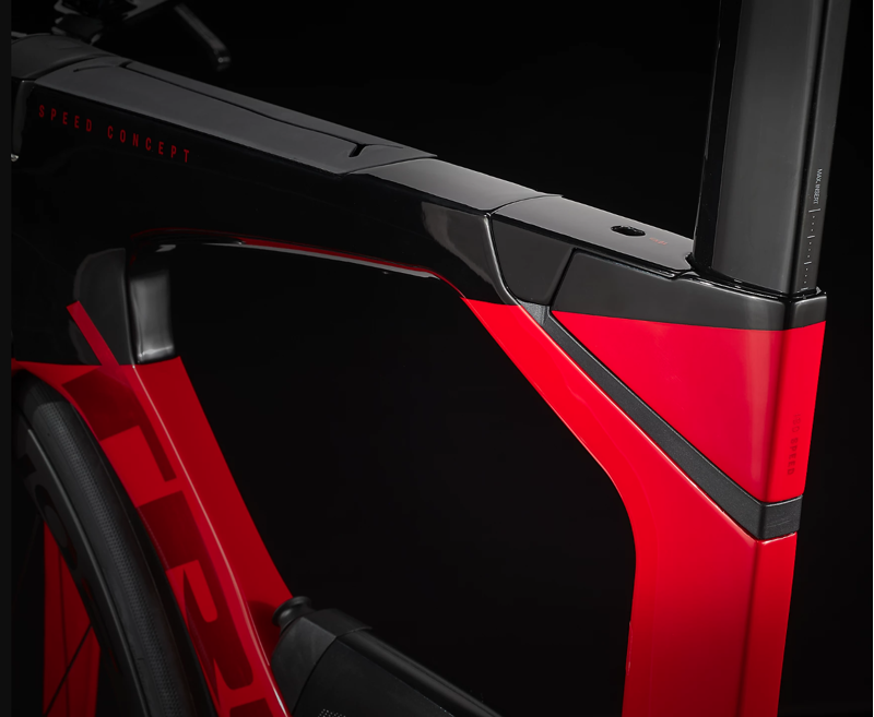 Trek Speed Concept SLR 7 Time Trial/Triathlon Road Bike 2024 in Viper Red/Trek Black-5